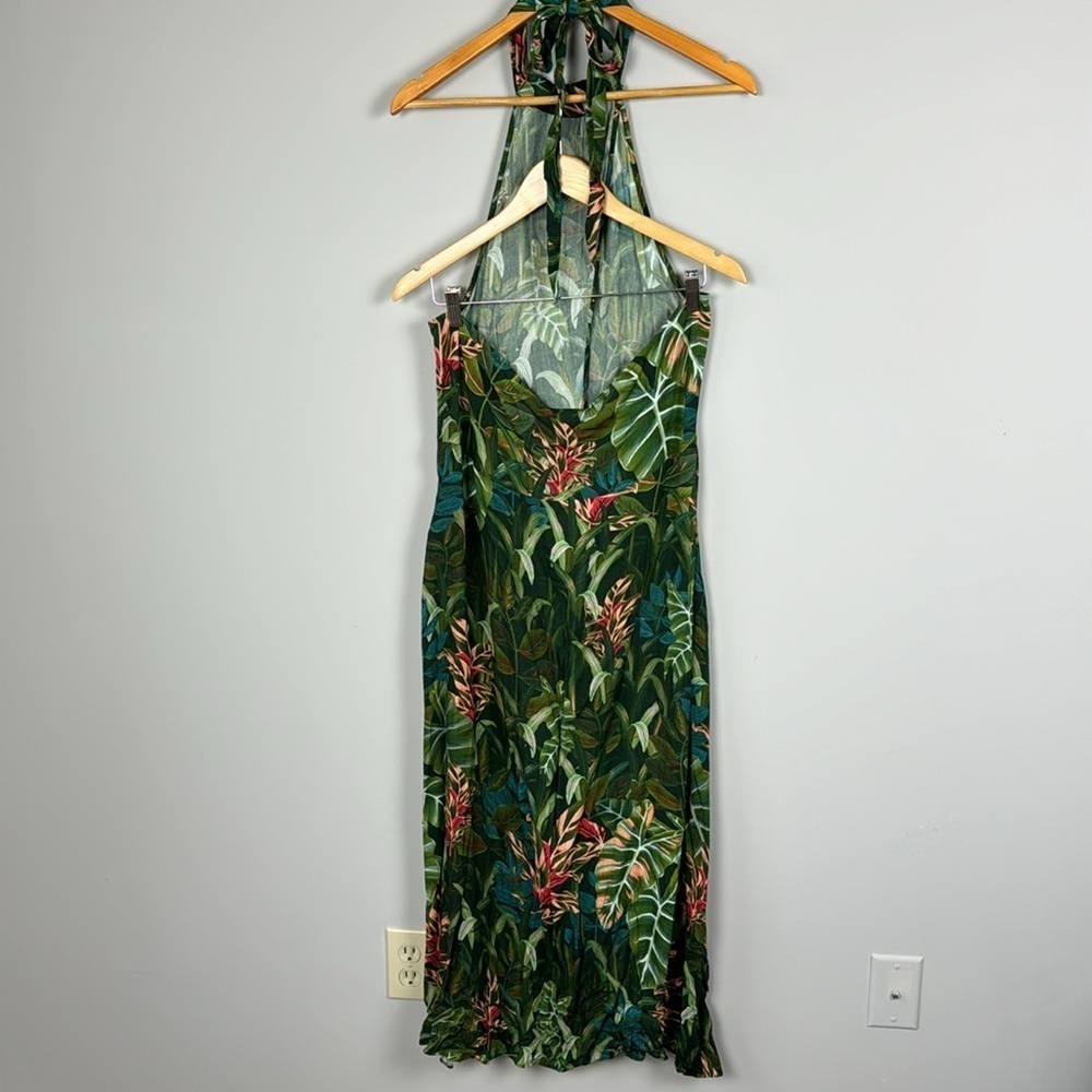 Farm Rio For Anthropologie Foliage Jungle Cutout Cover Up Maxi Dress. Size XL. - Picture 6 of 12